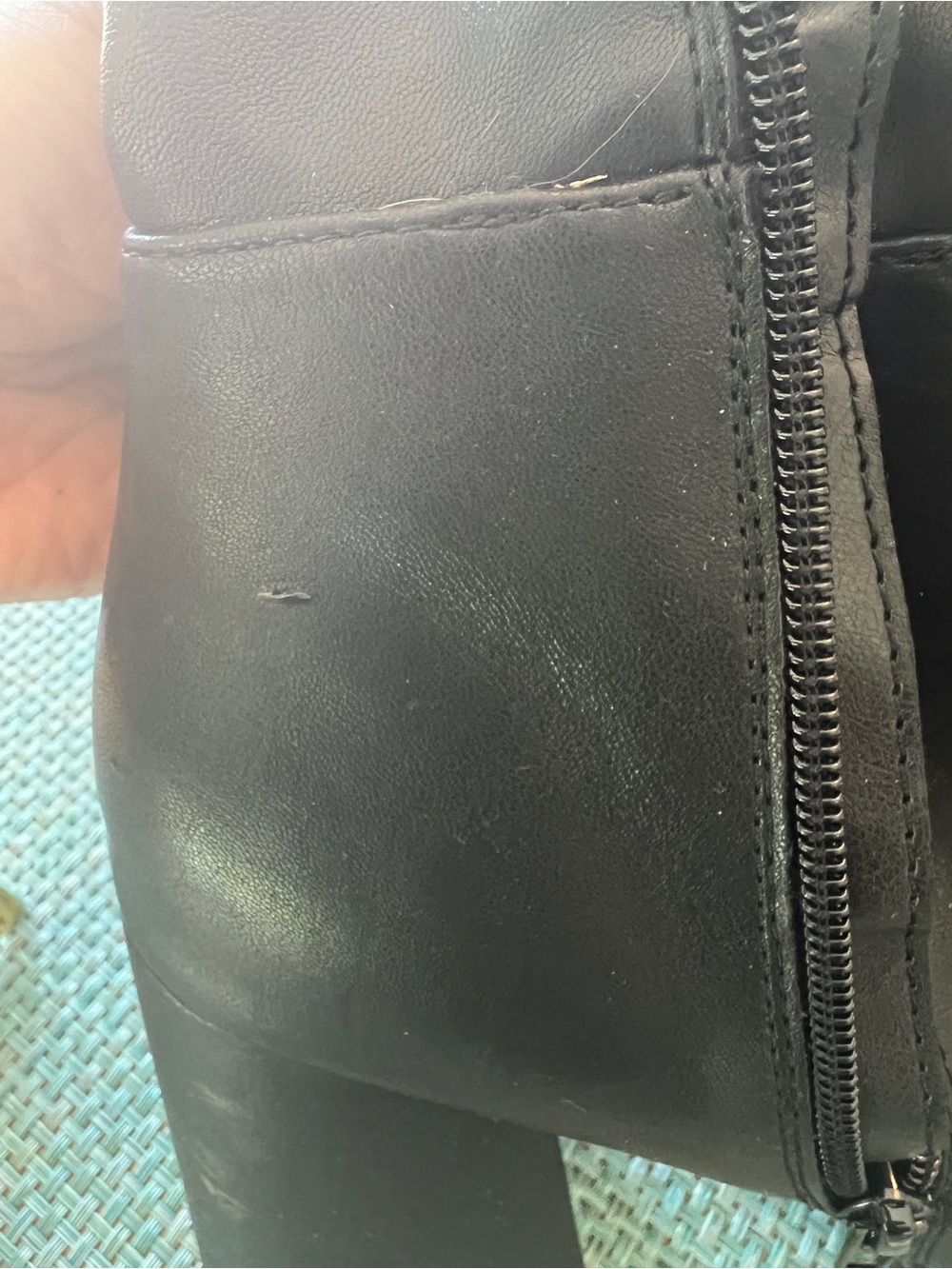 Steve Madden Black Platform Block Heel Knee Boots - Picture 7 of 7
